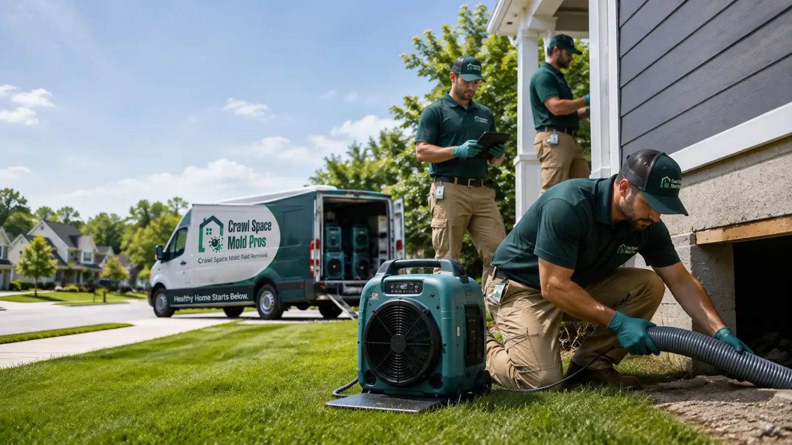 Crawl Space Mold Removal in Greenville, RI